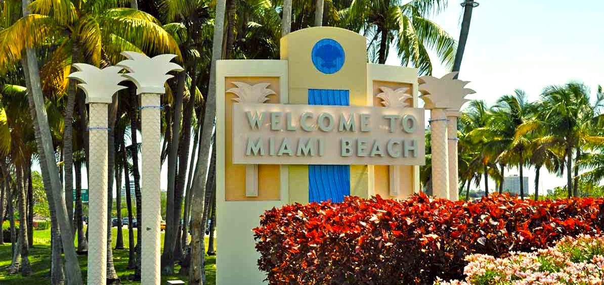 Welcome to Miami Beach sign
